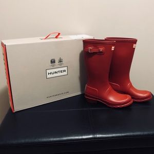 🔸SOLD🔸 hunter boots - military red
